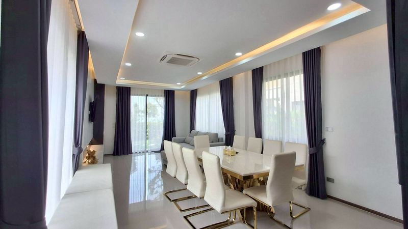 รูป ให้เช่าบ้านเดี่ยวหลังใหญ่ หมู่บ้านโกลเด้นพรีเว่ พนัสนิคม - อมตะ ชลบุรี  - รูปที่ 4/20