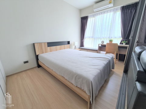 RENT *Whizdom Station Ratchada Thapra ห้องทิศเหนือ วิวสวนและสระว่ายน้ำ พร้อมเฟอร์นิเจอร์ @13,000 Baht