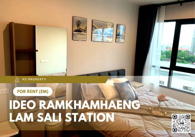 คอนโดให้เช่า : ให้เช่า ✨ Ideo Ramkhamhaeng - Lam Sali Station ✨ เฟอร์นิเจอร์ และ เครื่องใช้ไฟฟ้าครบ ใกล้ MRT ลำสาลี 