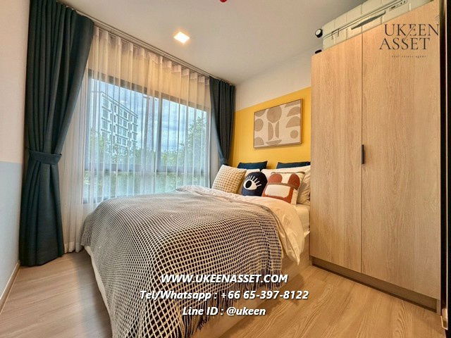 รูป UK01-391 คอนโดให้เช่า DCondo Sense โครงการใหม่ล่าสุดใจกลาง บางแสน : 25 ตร.ม. 1 ห้องนอน 10,000 บาท/เดือน - รูปที่ 2/9