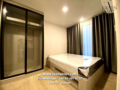 Condos for rent Nong Mon Market : UK01-379 For rent Kave Coco Bangsaen: near Burapha University, 1 bed, beautiful room, ready to move in, rental price 9,500 baht/month