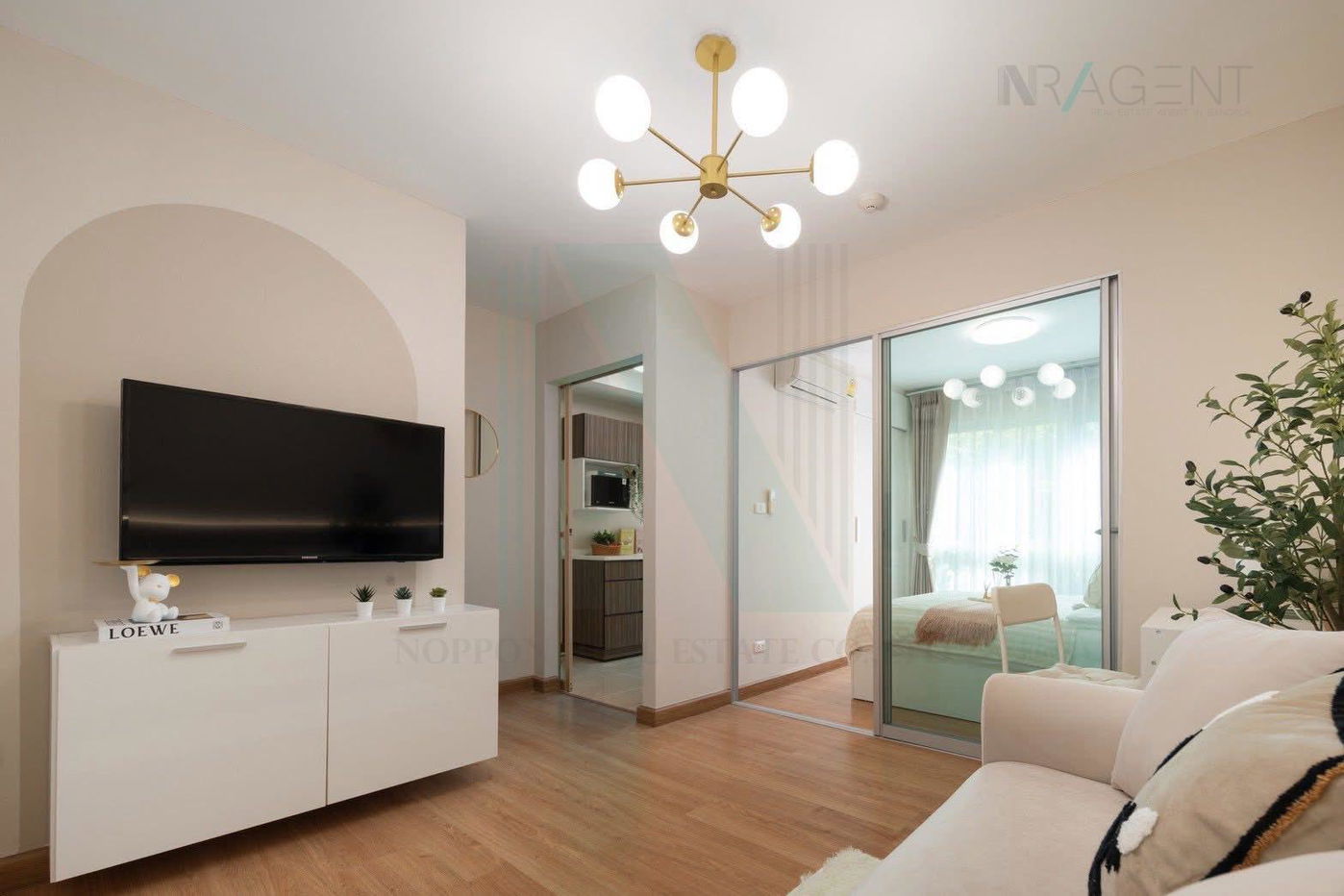 picture 🚩 For Sell Condo DEN VIBHAVADI Building B, Floor 2,1 bed room, Room size 27 sqm - 6/8