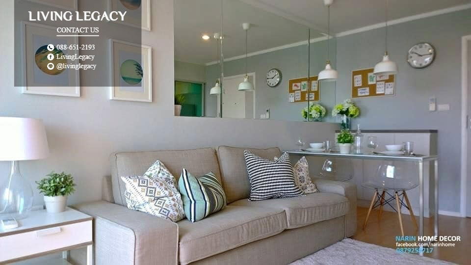 รูป LRSWVPIS ให้เช่าคอนโด Lumpini Place Srinakarin - Huamark Station 33 ตร.ม. ชั้น 23 ตึก A line id : @livinglegacy - รูปที่ 4/10