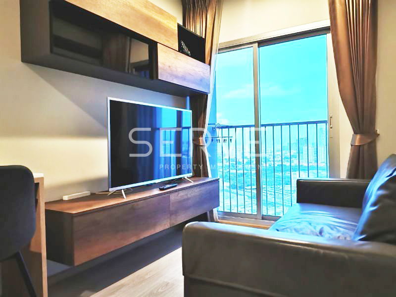 picture 1 Bed Nice Room & Nice View Super High Fl 35+ Good Location MRT Thailand Cultural Centre 80 m.@ Noble Revolve Ratchada - 1/5