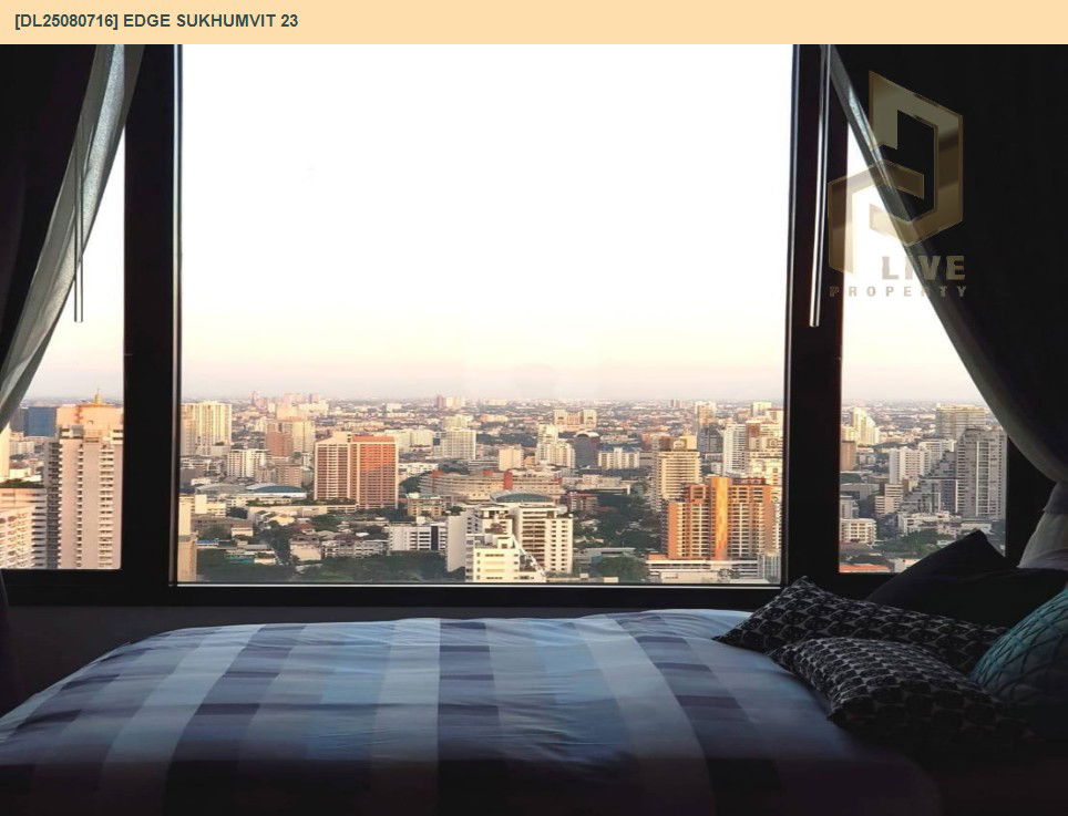 picture DL25080716 Condo for rent, Edge Sukhumvit 23 near BTS Asok, ready to move in, call urgently 0656133286 LineID @655ebbvc - 8/8