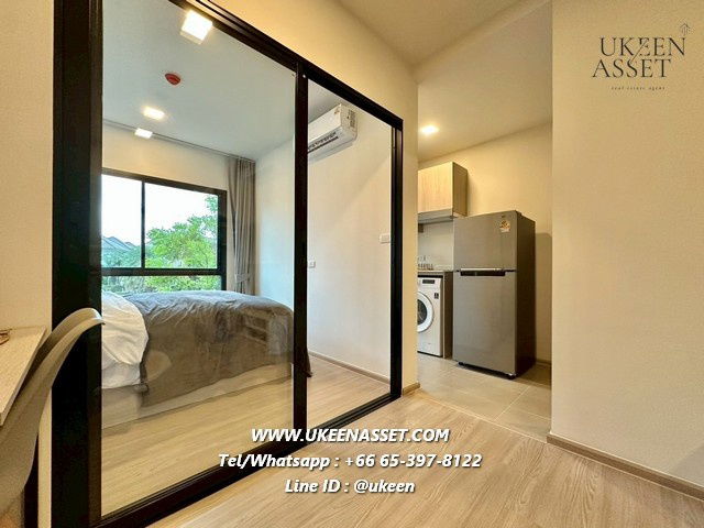 รูป  คอนโดให้เช่า DCondo Sense บางแสน (โครงการใหม่ล่าสุดใจกลางบางแสน) 25 ตร.ม. ชั้น 1-8 , 10,000 บาท/เดือน เฟอร์พร้อมอยู่  - รูปที่ 6/9