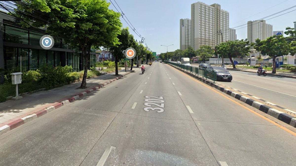 รูป ขายที่ดิน 6 ไร่กว่าๆ ถนนนวมินทร์ ห่างสถานีรถไฟฟ้าสายสีชมพู คู้บอนเพียง 800 เมตร - รูปที่ 3/3