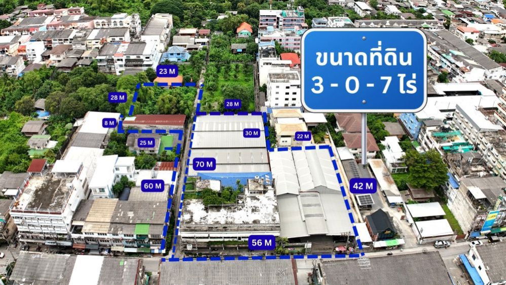 รูป ขายที่ดิน 3-0-7.6 ไร่ ผังเมืองสีน้ำตาล แปลงใหญ่ ใจกลางกรุงเทพ ถ.จรัญฯ 3 ใกล้ MRT ท่าพระ กรุงเทพฯ - รูปที่ 2/13