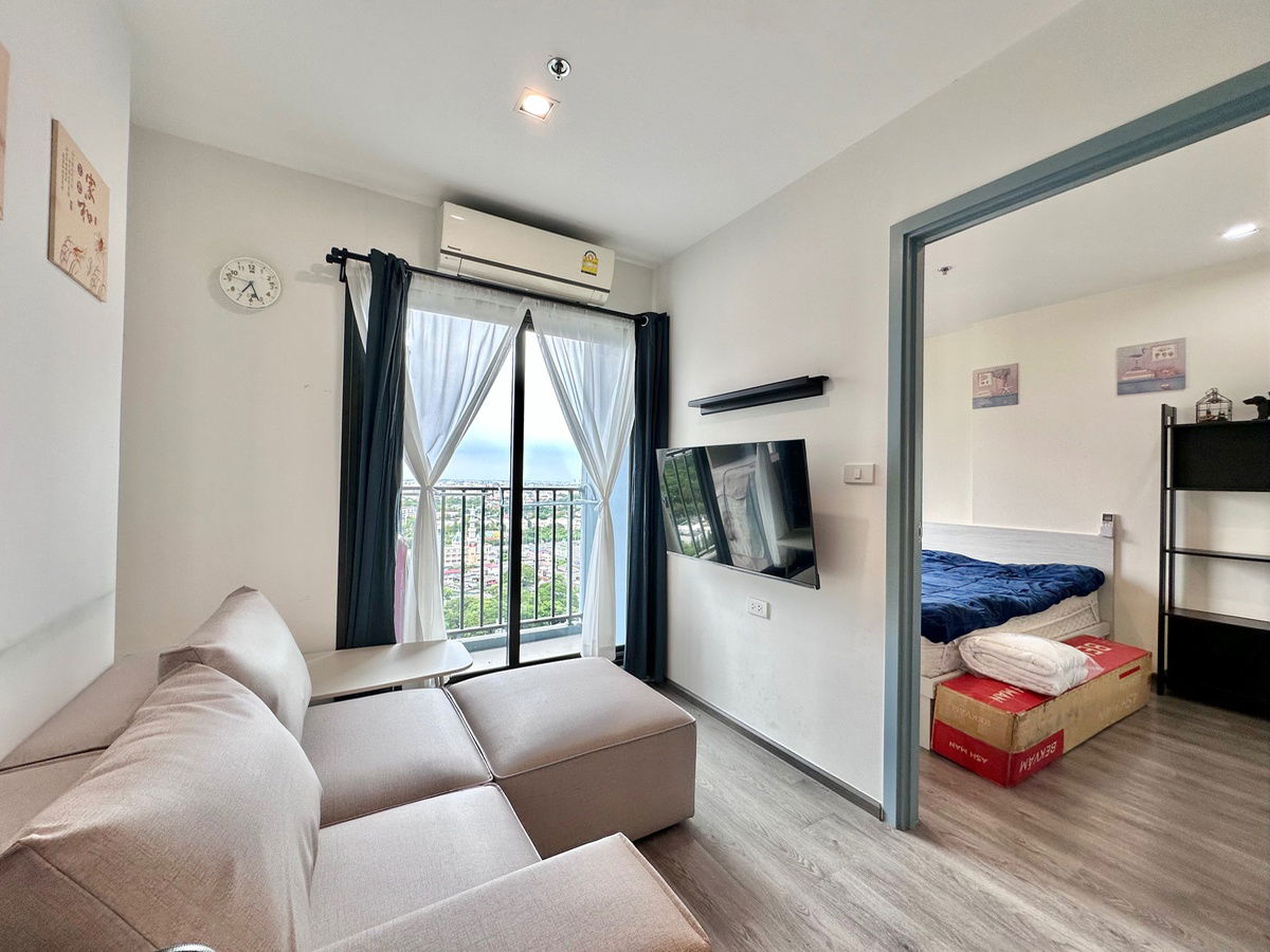 picture For rent Rich Park Triple Station 12,000 baht 22nd floor next to ARL Huamak, MRT Huamak - 1/13