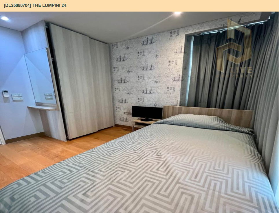 picture DL25080704 Condo for rent, The Lumpini 24 near BTS Phrom Phong, ready to move in, call urgently 0656133286 LineID @655ebbvc - 4/8