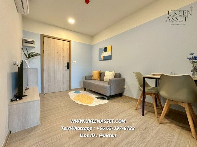 รูป  คอนโดให้เช่า DCondo Sense บางแสน (โครงการใหม่ล่าสุดใจกลางบางแสน) 25 ตร.ม. ชั้น 1-8 , 10,000 บาท/เดือน เฟอร์พร้อมอยู่  - รูปที่ 4/9