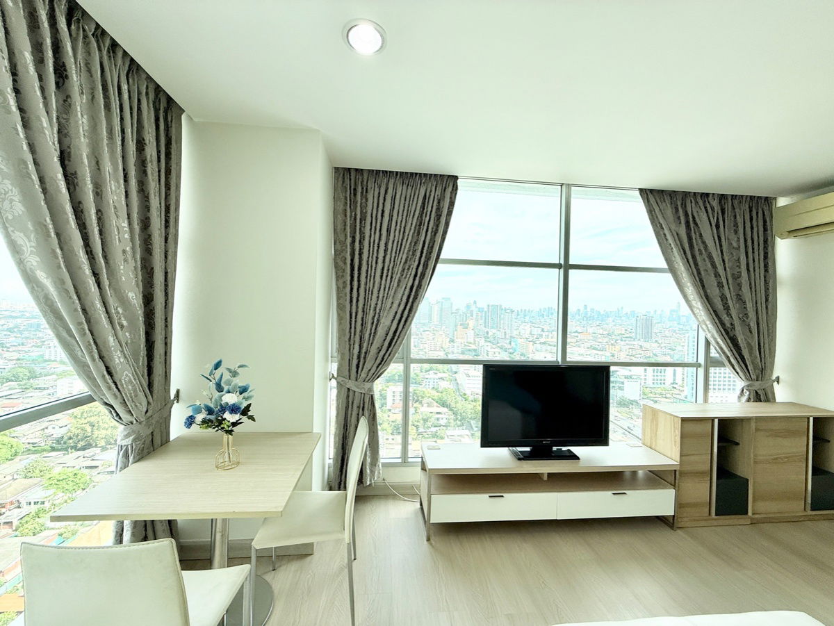 picture Ready to move in⚡️"𝐑𝐡𝐲𝐭𝐡𝐦 𝐑𝐚𝐭𝐜𝐡𝐚𝐝𝐚" 2 Bedroom 2 Bathroom  73 Sq.m. Floor 25 Near : MRT-Ratchada  - 3/21