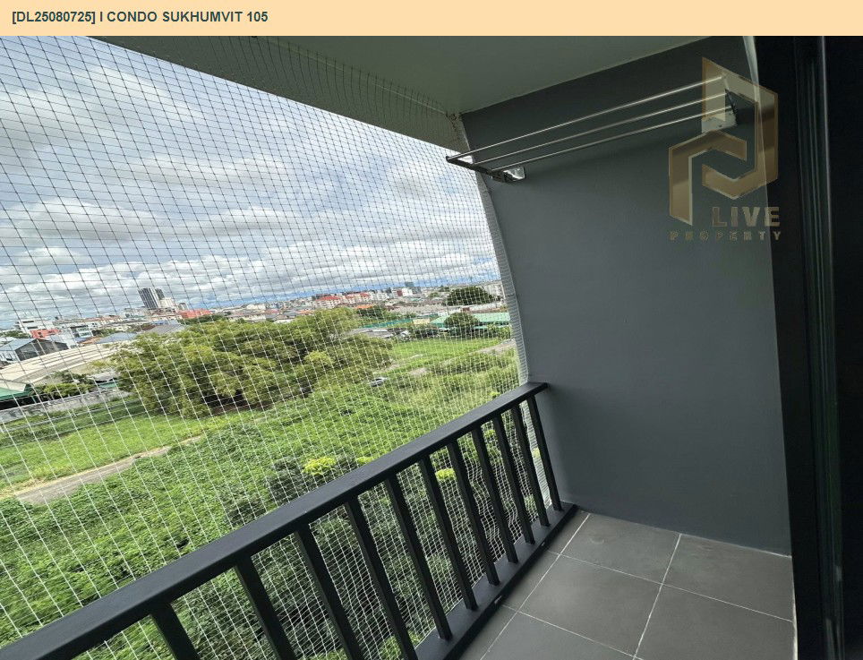 รูป DL25080725 ให้เช่าคอนโด ไอ คอนโด สุขุมวิท 105 (I CONDO Sukhumvit 105) ใกล้ BTS แบริ่ง พร้อมเข้าอยู่ โทรด่วน 0638692663 LineID @655ebbvc - รูปที่ 7/7
