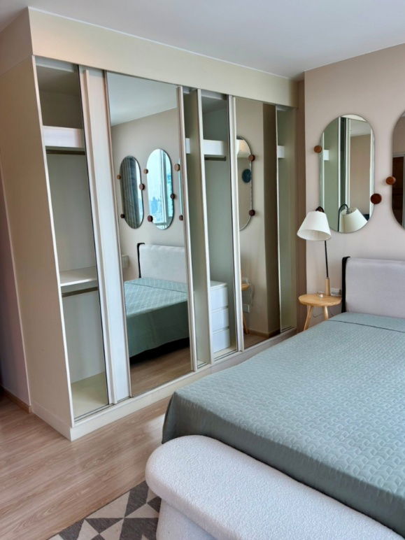 picture TA7730📲LineOA @556ryccg🚄2 Bedroom 50sqm Noble Revolve Ratchada2 Fully furnished near subway MRT Thailand Cultural Center, Esplanade - 6/14