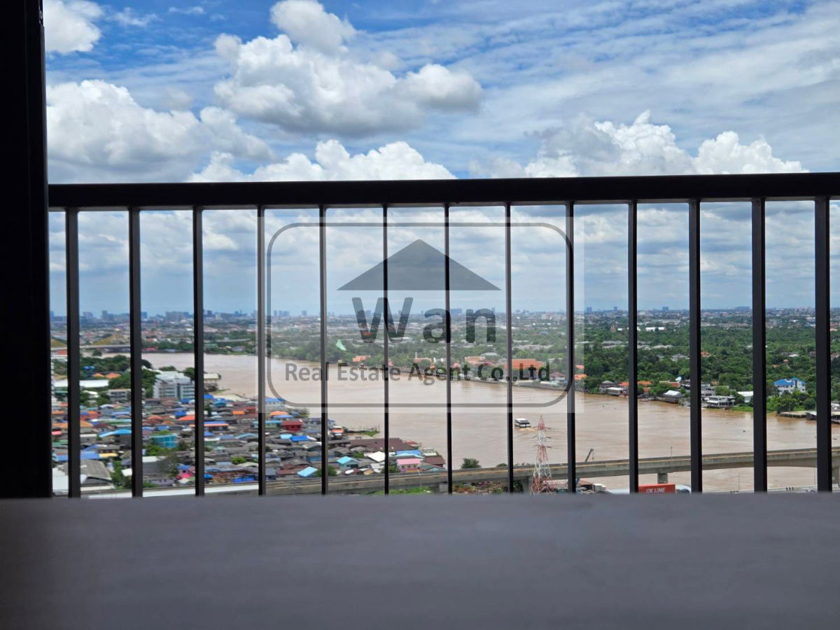 รูป ให้เช่าคอนโด politan rive ชั้น 24 ขนาด 31 ตร.ม.วิวแม่น้ำ ห้องเปล่าราคาประหยัด - รูปที่ 1/8