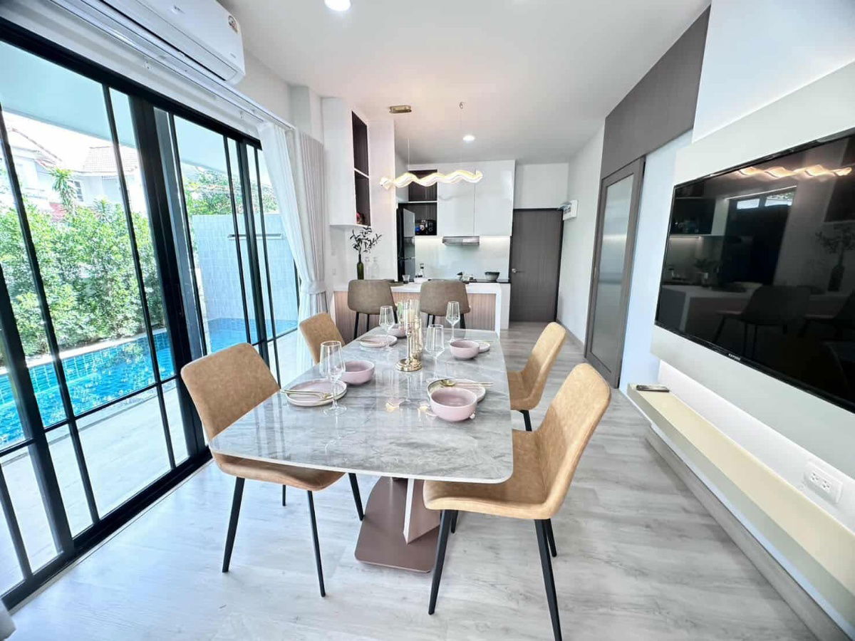 picture 🔥 *Modern Luxury Pool Villa* For sale❤️ ✨ *Price only 7.95 million baht* 🛏 4 bedrooms | 🛁 3 bathrooms | 🚗 2 parking spaces | 🏊‍♂️ Private pool - 10/24