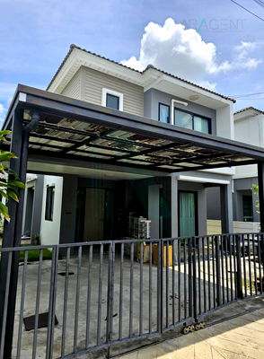 บ้านเดี่ยวให้เช่า : 📌 ให้เช่าบ้านแฝด 2 ชั้น อารียา โคโม่ วงแหวน-ราชพฤกษ์ 3 ห้องนอน 2 ห้องน้ำ