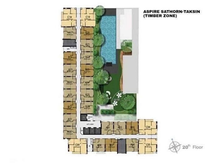 รูป ⚡⚡ ให้เช่า Aspire สาทร-ตากสิน (Timber Zone) 2Bed2Bath 45 ตร.ม.ชั้น 22 ใกล้ BTS วุฒากาศ/ใกล้เดอะมอลล์ ท่าพระ สอบถาม LINE: @atfirm⚡⚡ - รูปที่ 9/9
