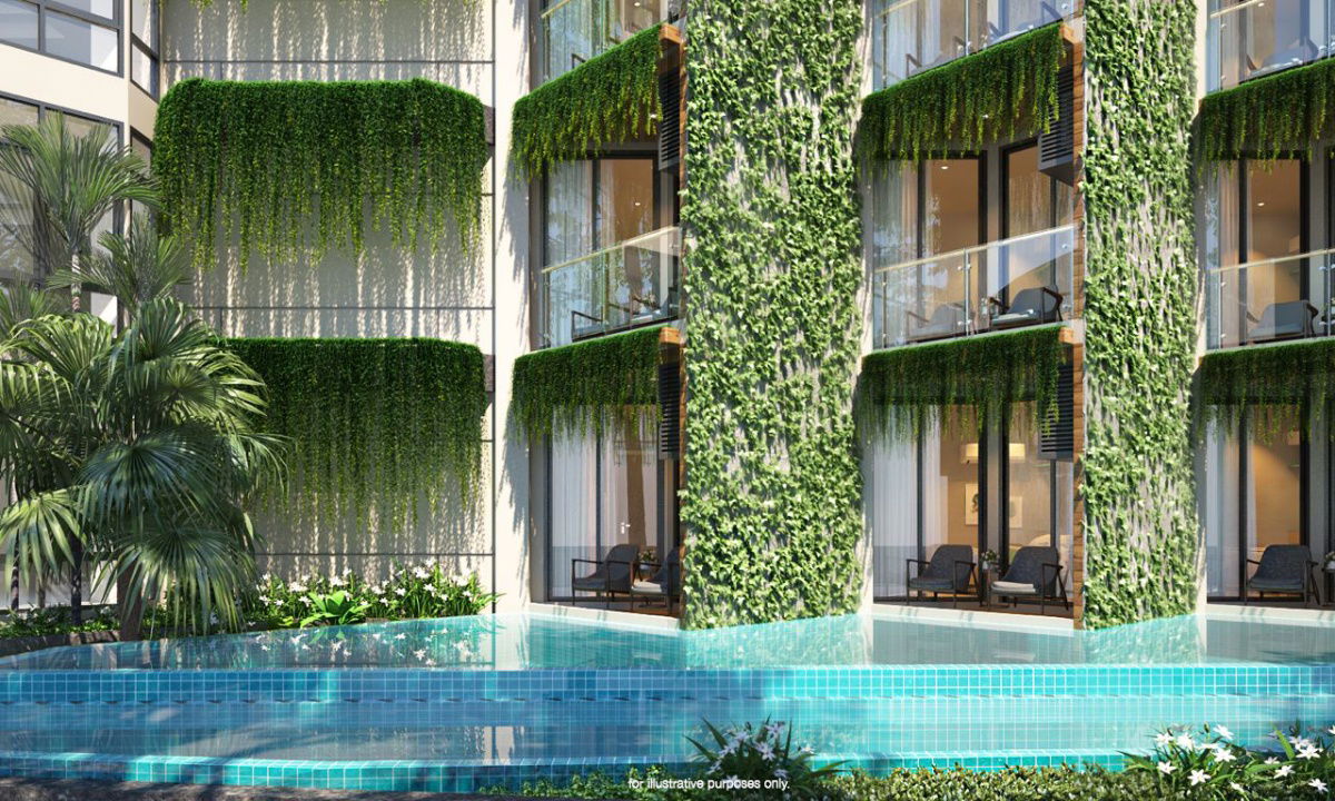 รูป สตูดิโอ (วิวสระว่ายน้ำ เฟอร์นิเจอร์ครบครัน) ในโครงการ Serene Condo Surin - รูปที่ 16/22