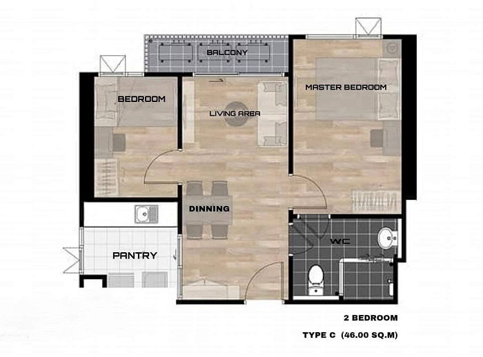 รูป ⚡⚡ ให้เช่า Aspire สาทร-ตากสิน (Timber Zone) 2Bed2Bath 45 ตร.ม.ชั้น 22 ใกล้ BTS วุฒากาศ/ใกล้เดอะมอลล์ ท่าพระ สอบถาม LINE: @atfirm⚡⚡ - รูปที่ 8/9