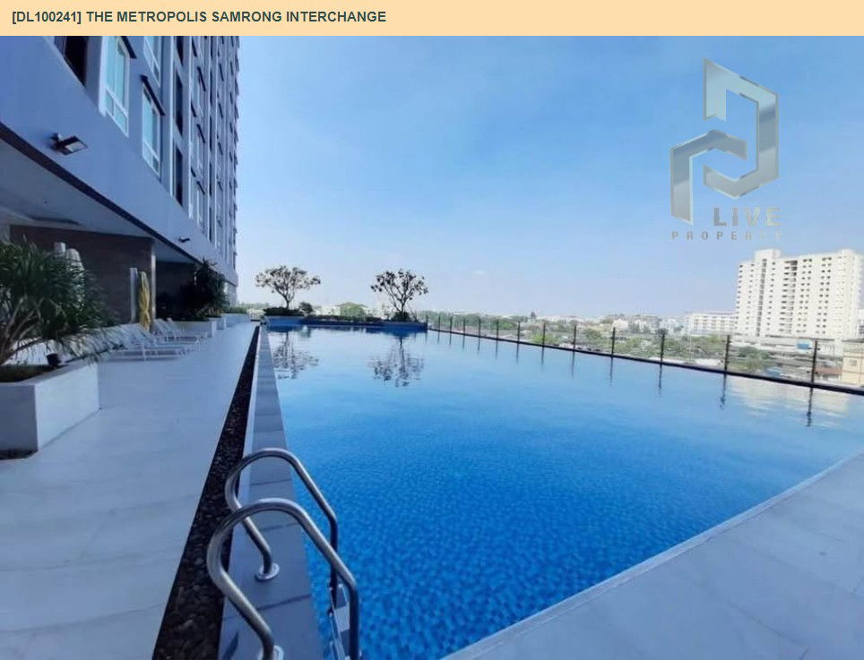 รูป DL100241 ให้เช่าคอนโด เดอะ เมโทรโพลิส สำโรง อินเตอร์เชนจ์ (The Metropolis Samrong Interchange) ใกล้ BTS สำโรง พร้อมเข้าอยู่ โทรด่วน 0638692663 LineID @655ebbvc - รูปที่ 10/13