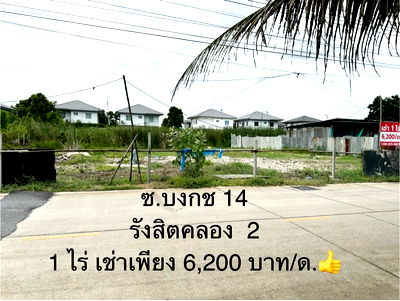 เช่าที่ดิน ซีพีเอฟ หนองจอก : ทำเลชุมชนขยายตัว! ที่ดินรังสิตคลอง 2 ให้เช่า แค่ 6,200 บาท/เดือน/ไร่