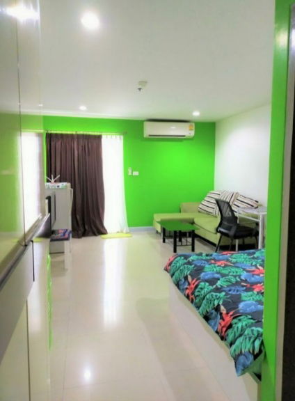 picture ✨ Washing machine included. Regent Home 7/2 Bangna Condo, 31 sq m, 3rd floor, only 6,500 baht. 🏡💖 - 2/8