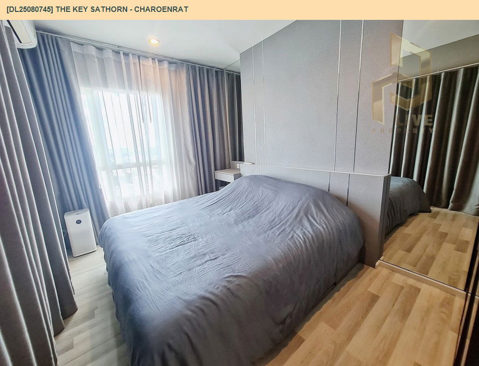 รูป DL25080745 ให้เช่าคอนโด เดอะคีย์ สาทร - เจริญราษฎร์ (The Key Sathorn - Charoenrat) ใกล้ BTS สุรศักดิ์ พร้อมเข้าอยู่ โทรด่วน 0638692663 LineID @534wlwof - รูปที่ 3/15