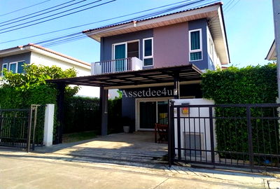 บ้านเดี่ยวให้เช่า : AH217 บ้านเช่านนทบุรี ให้เช่าบ้านเดี่ยว เฟอร์นิเจอร์ครบ หมู่บ้านศุภาลัย วิลล์ วงแหวน ปิ่นเกล้าซอยวัดพระเงิน 