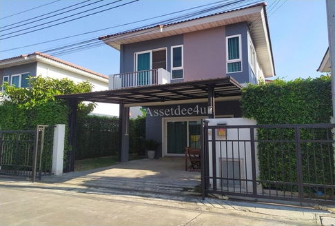 AH217 บ้านเช่านนทบุรี ให้เช่าบ้านเดี่ยว เฟอร์นิเจอร์ครบ หมู่บ้านศุภาลัย วิลล์ วงแหวน ปิ่นเกล้าซอยวัดพระเงิน 