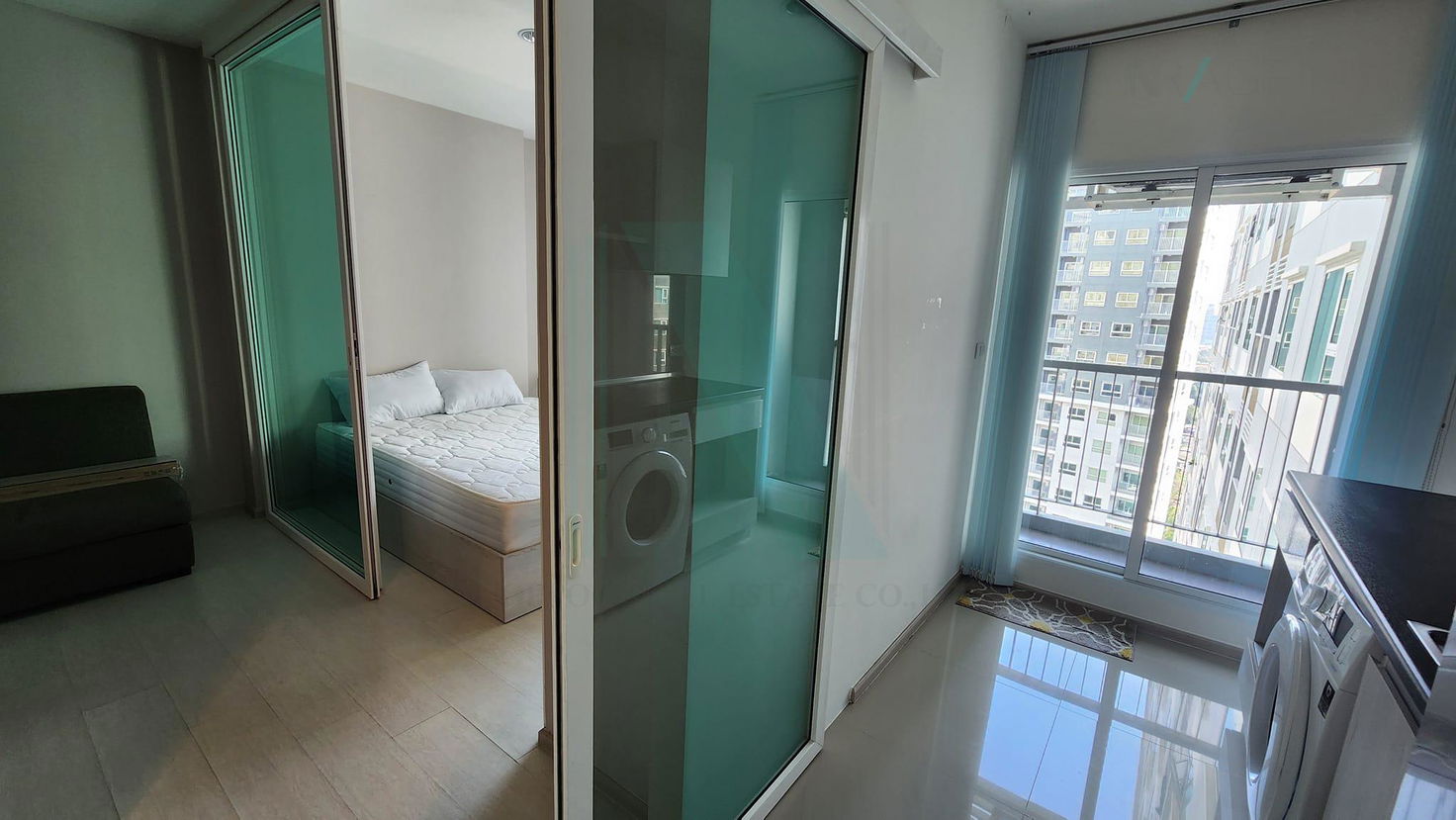 picture 📌 For rent, Aspire Erawan, 1 bedroom, 25th floor, Building B, near Big C Jumbo Samrong. - 6/8