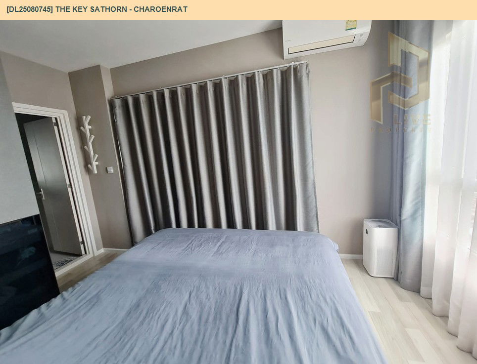รูป DL25080745 ให้เช่าคอนโด เดอะคีย์ สาทร - เจริญราษฎร์ (The Key Sathorn - Charoenrat) ใกล้ BTS สุรศักดิ์ พร้อมเข้าอยู่ โทรด่วน 0638692663 LineID @534wlwof - รูปที่ 5/15