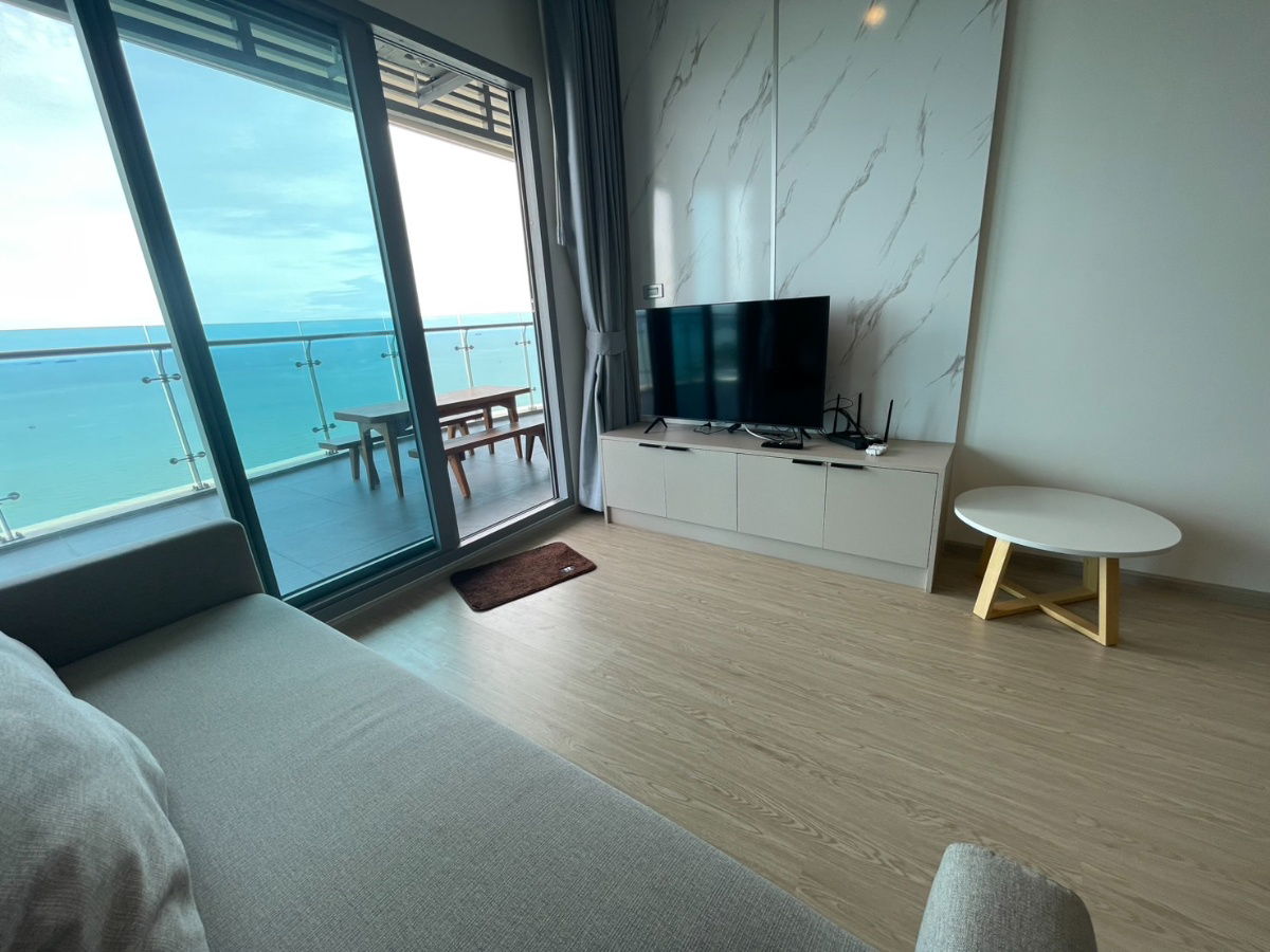 รูป For Rent – Symphony Condo Sriracha 2 Beds (S03-2107) High Floor | Private Sunset View | Large Balcony - รูปที่ 18/29