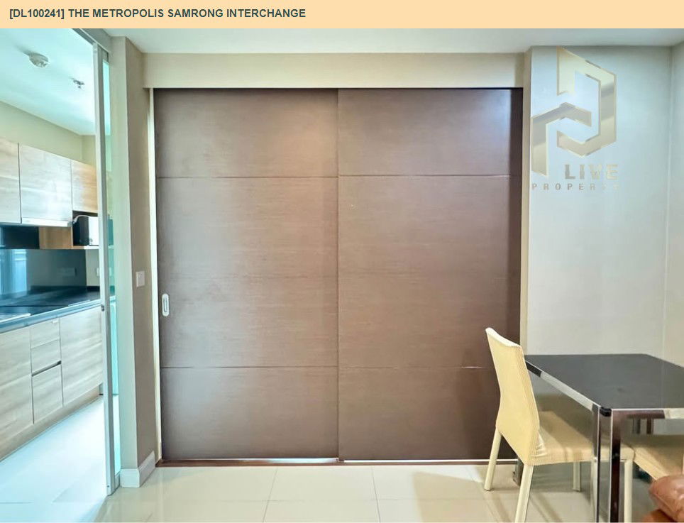รูป DL100241 ให้เช่าคอนโด เดอะ เมโทรโพลิส สำโรง อินเตอร์เชนจ์ (The Metropolis Samrong Interchange) ใกล้ BTS สำโรง พร้อมเข้าอยู่ โทรด่วน 0638692663 LineID @655ebbvc - รูปที่ 8/13