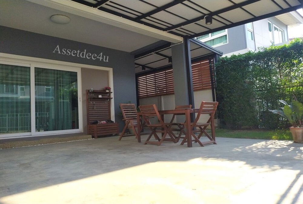 รูป AH217 บ้านเช่านนทบุรี ให้เช่าบ้านเดี่ยว เฟอร์นิเจอร์ครบ หมู่บ้านศุภาลัย วิลล์ วงแหวน ปิ่นเกล้าซอยวัดพระเงิน  - รูปที่ 3/12