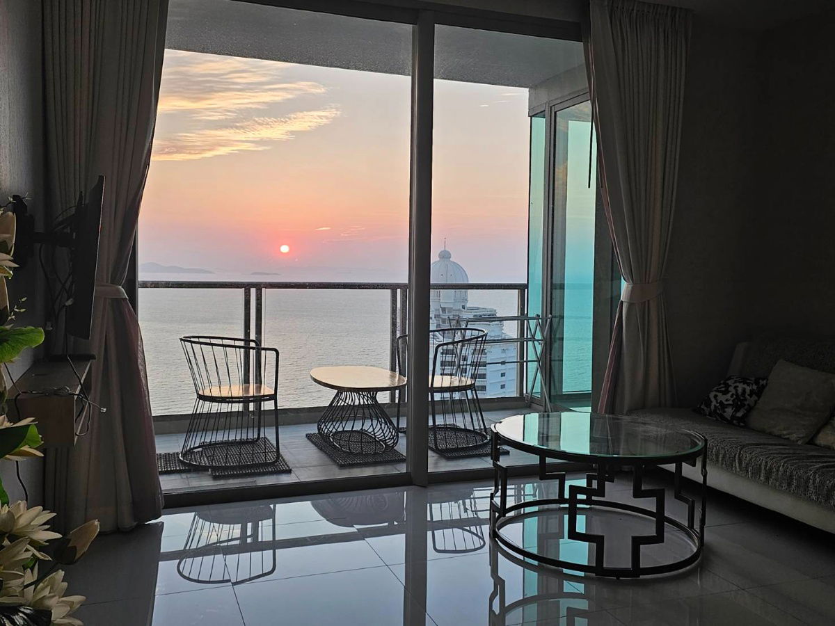 รูป For Rent – Condo The Riviera Wongamat 2 Beds (S03-2106)  Direct Sunset View - รูปที่ 3/6