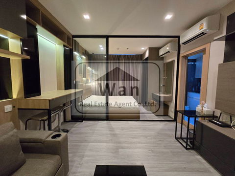 ให้เช่า คอนโด politan rive ชั้น 34 ขนาด 31 ตร.ม. วิวสวนหน้าแม่น้ำ ครบพร้อมอยูู่