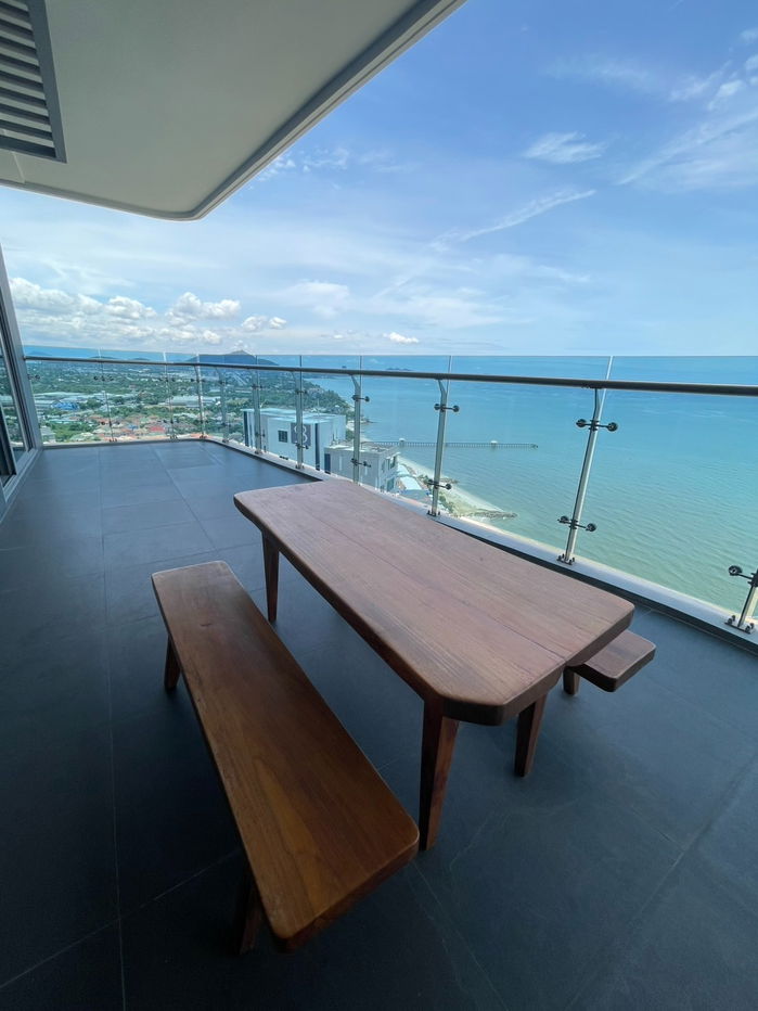 รูป For Rent – Symphony Condo Sriracha 2 Beds (S03-2107) High Floor | Private Sunset View | Large Balcony - รูปที่ 23/29