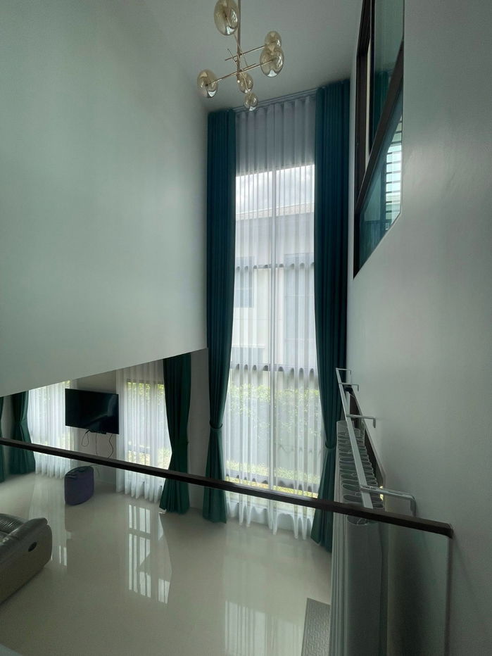 picture Two-storey detached house for sale, Burasiri Krungthep Kreetha project, new house, simple, elegant, good looking - 6/9