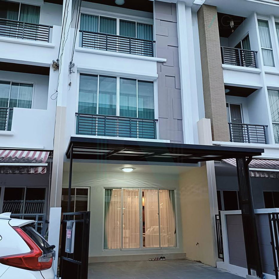 picture 📌 For Rent 3-story Townhouse BAAN KLANG MUANG S-SENSE ONNUCH-WONGWAN 3 bedroom 3 bathroom - 1/8