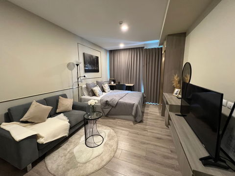 🍀ให้เช่าคอนโด Knightsbridge Collage Sukhumvit 107 ห้องสวย ใกล้ BTS Onnut ใกล้ BTS แบริ่ง ขนาด 25ตรม.ห้องสวย เฟอร์ครบเช่า เพียง 12000- 