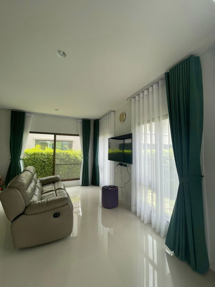 picture Two-storey detached house for sale, Burasiri Krungthep Kreetha project, new house, simple, elegant, good looking - 9/9