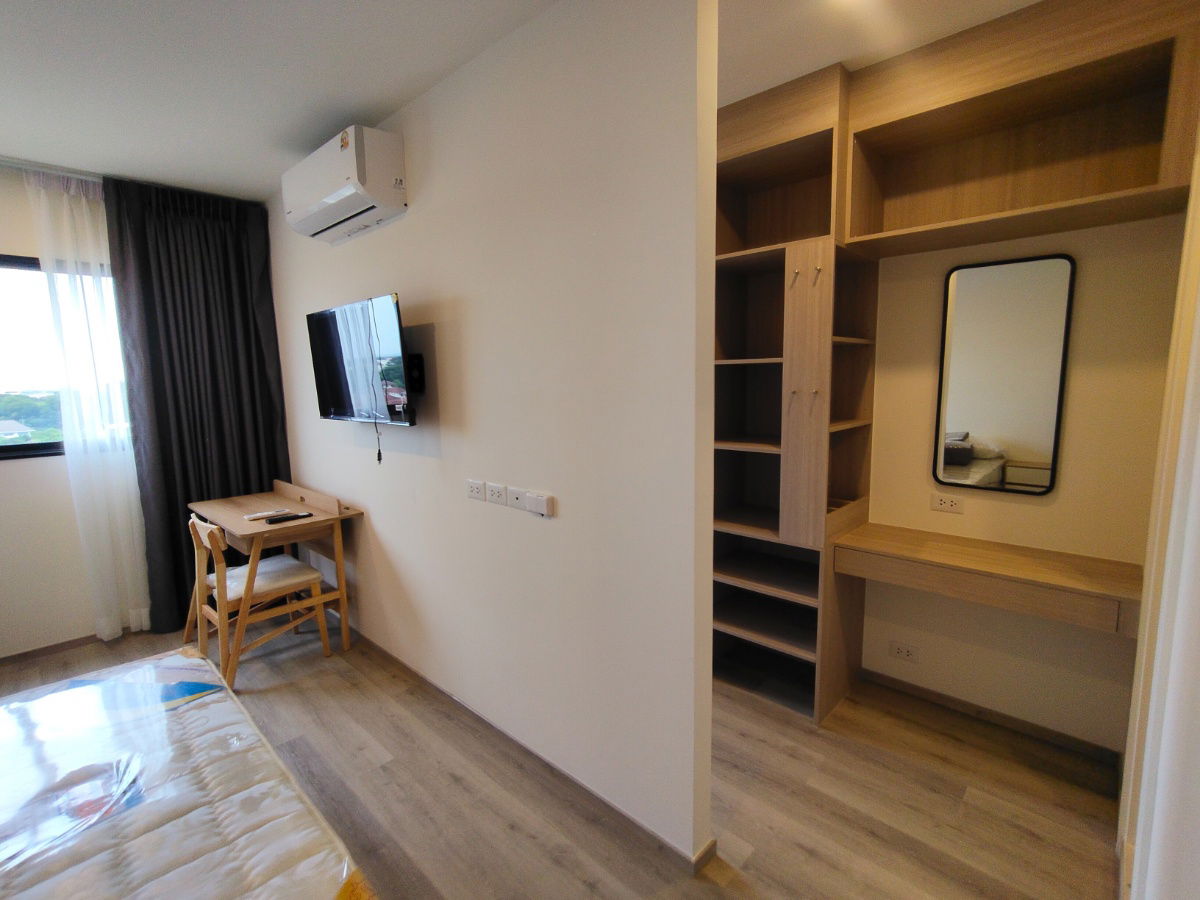 รูป  K1608 ให้เช่าคอนโดใหม่เอี่ยม The Origin Campus KhonKaen #ใกล้มหาวิทยาลัยขอนแก่น #หลังโลตัสโนนม่วง 📍 ตึก A ชั้น 8 ทิศตะวันออก #ห้องมุม - รูปที่ 3/20