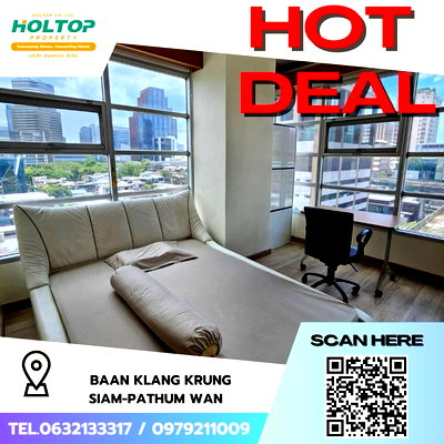 คอนโดให้เช่า : #Z2064💥240868🔥ให้เช่าคอนโด Baan Klang Krung Siam-Pathum Wan 