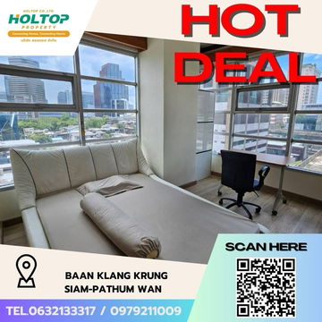 #Z2064💥240868🔥ให้เช่าคอนโด Baan Klang Krung Siam-Pathum Wan 