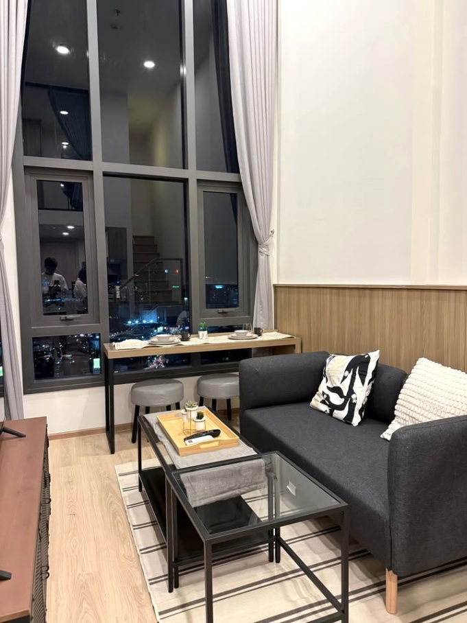 รูป TA7796📲LineID @556ryccg🏢Duplex 2 ห้องนอน 48 ตรม ชั้น34 พร้อมเฟอร์ Life Rama4-Asoke ใกล้ MRT ศูนย์การประชุมแห่งชาติสิริกิติ์ - รูปที่ 2/7