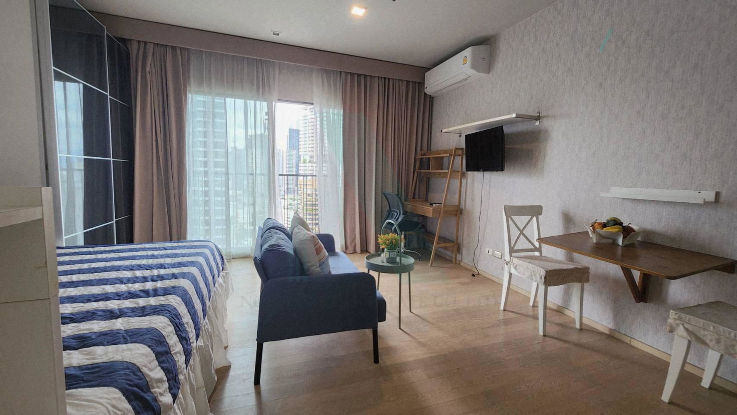 picture 🎉 For Rent Condo NOBLE REFINE Building 1, Floor 19,Studio, Room size 35 sqm - 1/8