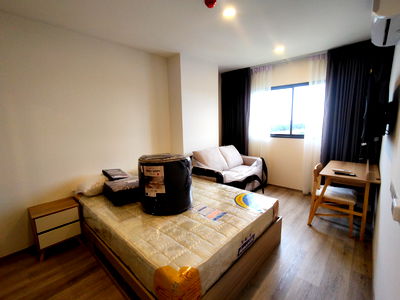 เช่าคอนโด ตลาด62บล็อก ขอนแก่น :  K1608 ให้เช่าคอนโดใหม่เอี่ยม The Origin Campus KhonKaen #ใกล้มหาวิทยาลัยขอนแก่น #หลังโลตัสโนนม่วง 📍 ตึก A ชั้น 8 ทิศตะวันออก #ห้องมุม