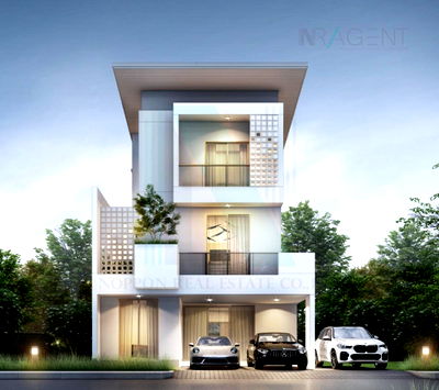 Houses for rent Crystal Design Center : 📌 For Rent House NIRVANA ABSOLUTE EKKAMAI-RAMINTRA 3-story 4 bedroom 4 bathroom