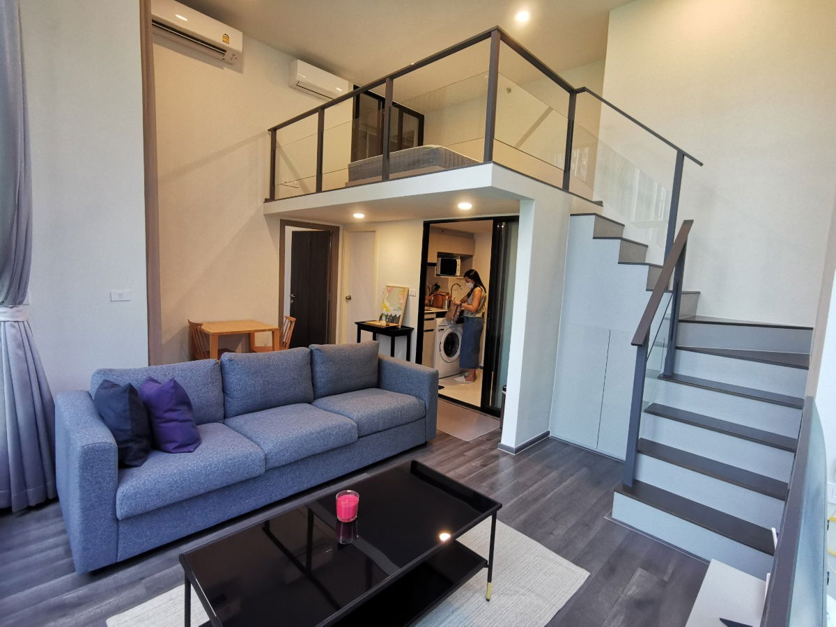รูป ( พร้อมอยู่แล้ว!! ) ✅️Duplex 2 Bedroom 55 ตร.ม. Knightsbridge Space Rama 9 ใกล้ MRT พระราม 9 และแยกพระราม 9-ดินแดง - รูปที่ 2/11